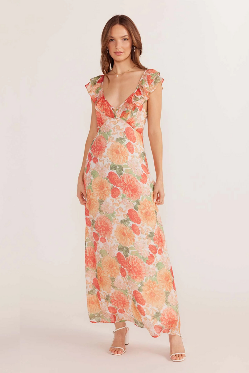 Aida Frill Maxi Dress
