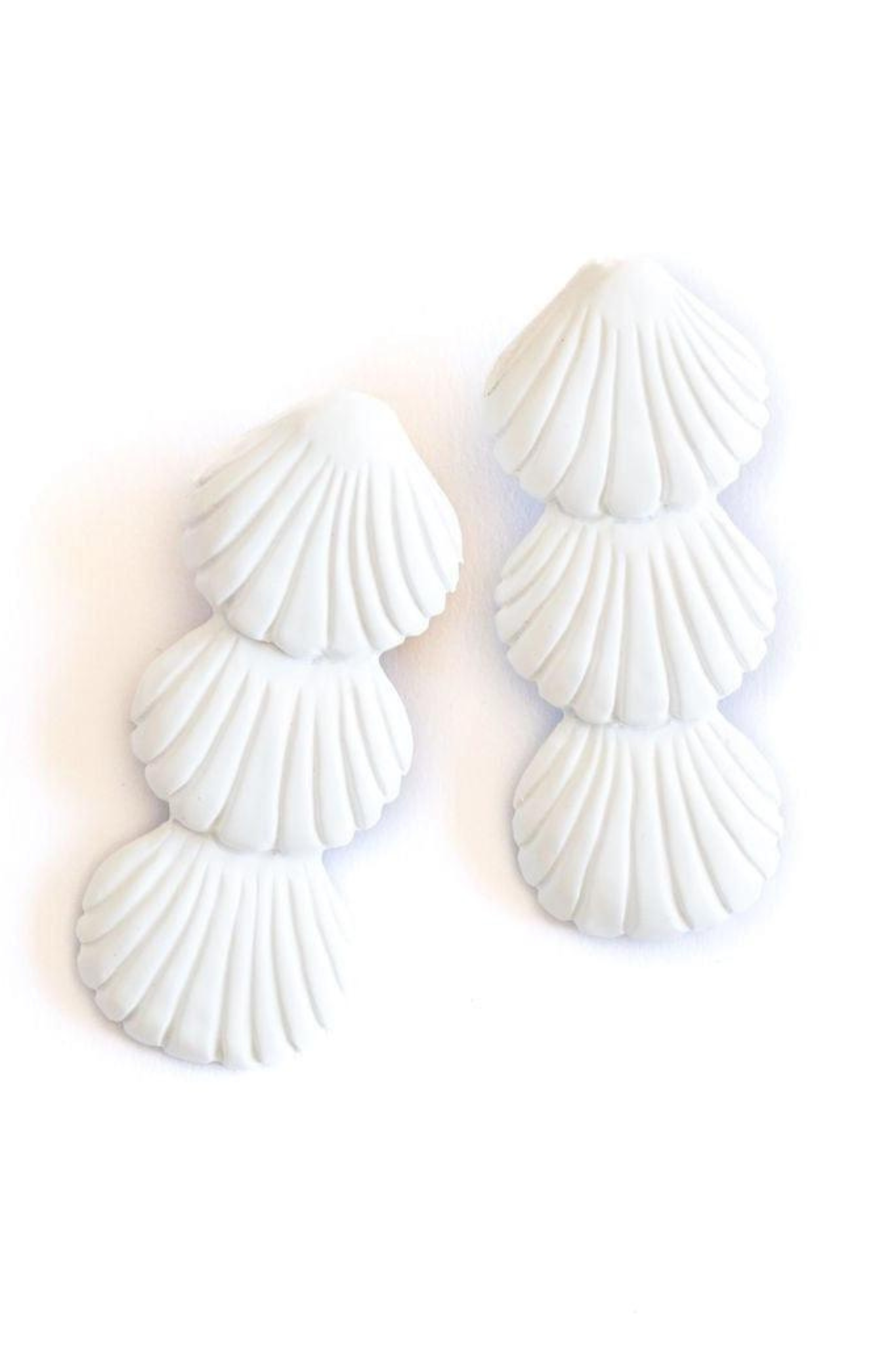 Sugar Cane Seashell Earrings