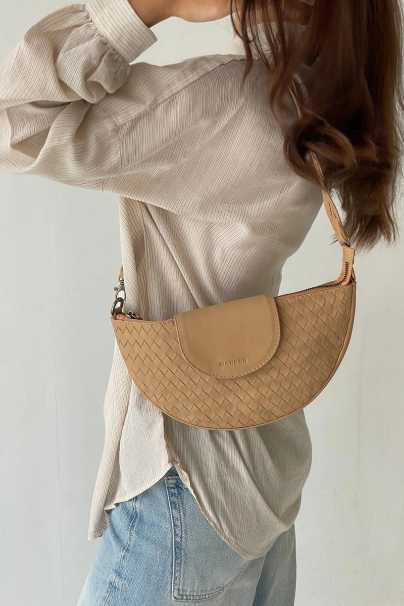 Naomi Woven Bag - Sand