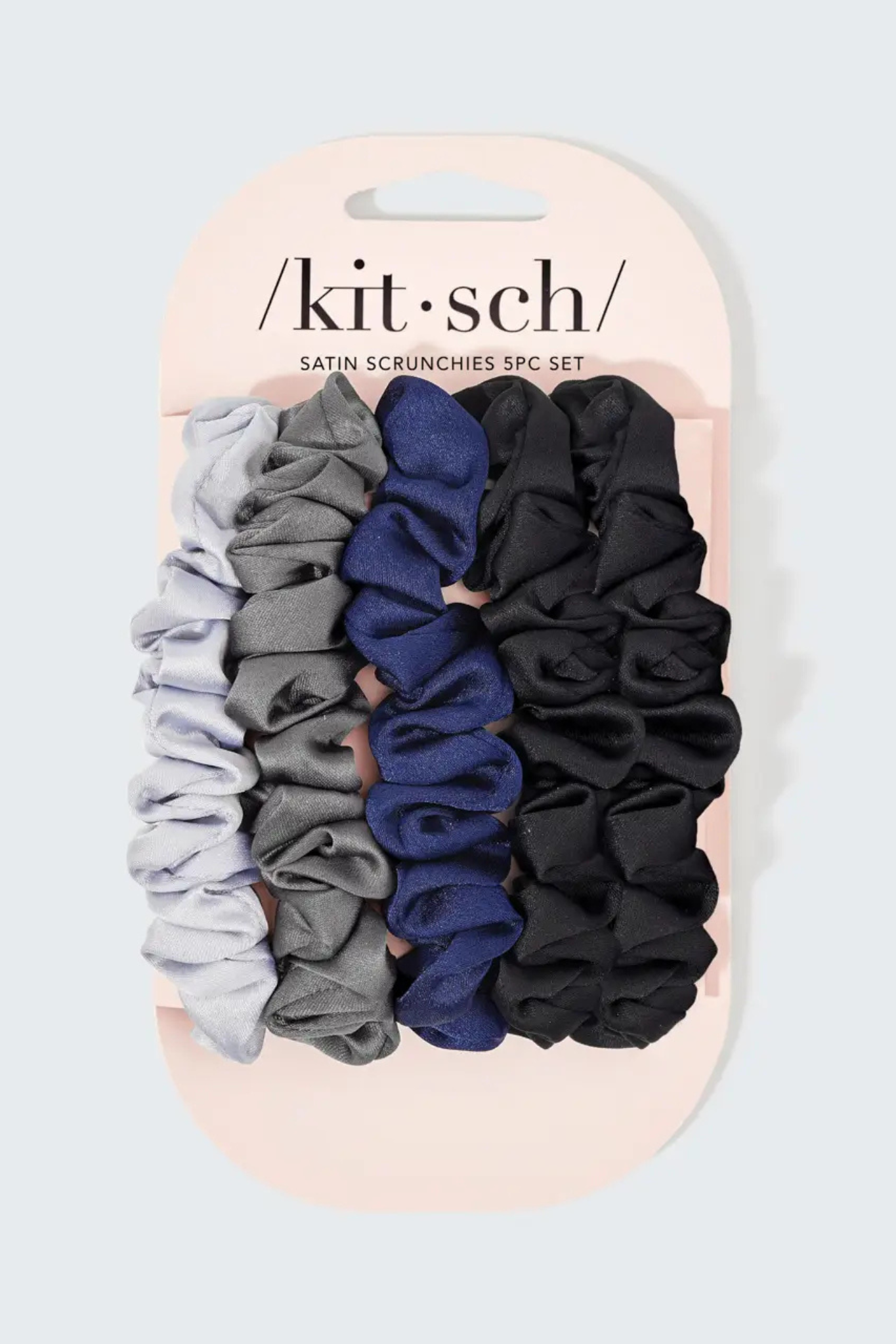 Midnight Petite Satin Scrunchies