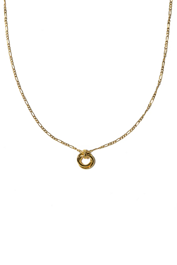 Gold Looped Duo Necklace