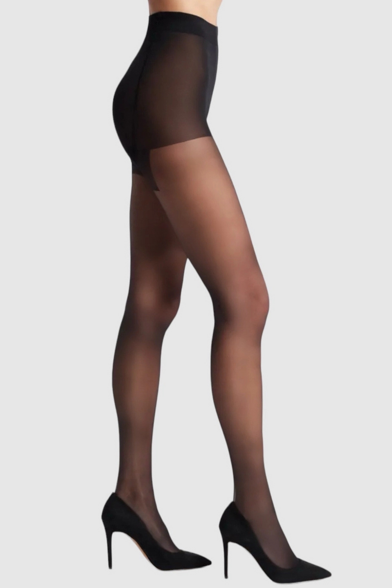 Silky Slimming Black Sheer Tights / 2 Pack