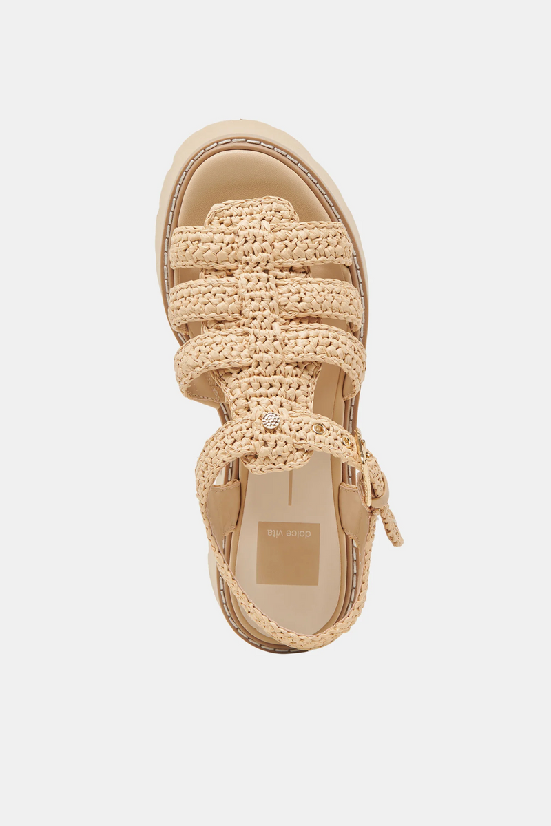 Latice Natural Knit Sandal