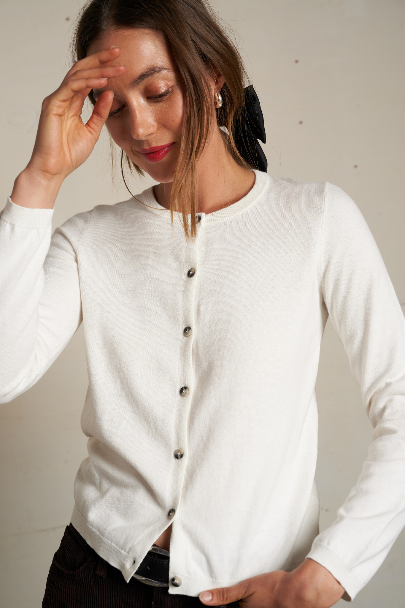 Moira Sugar Cotton Cashmere Cardigan