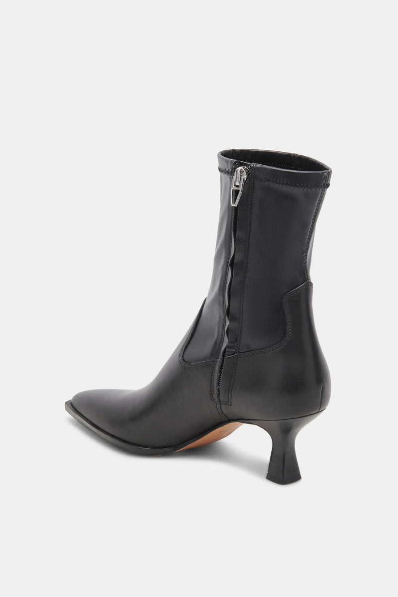 Arya Black Leather Boot