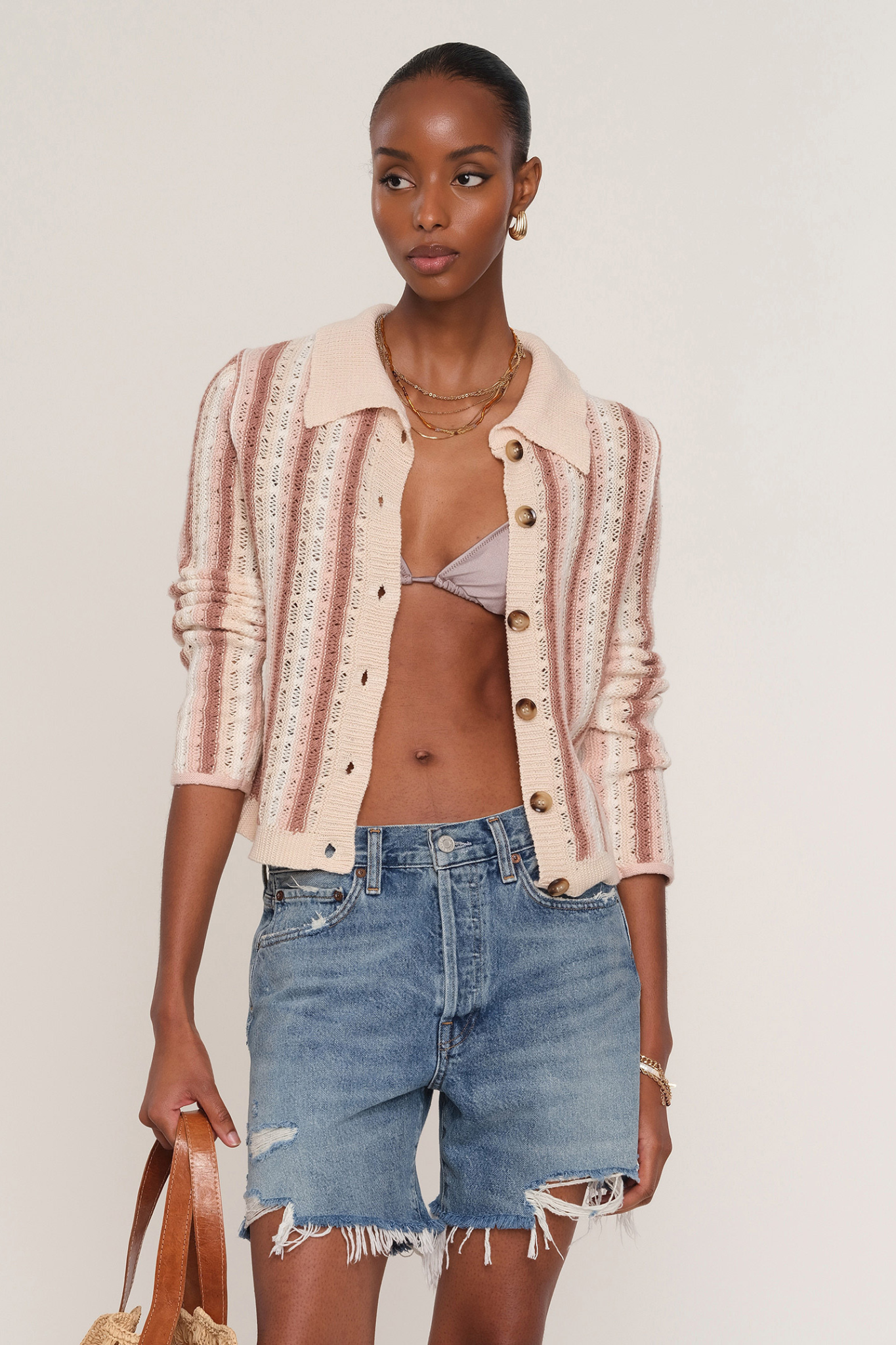 Ibiza Striped Cardigan