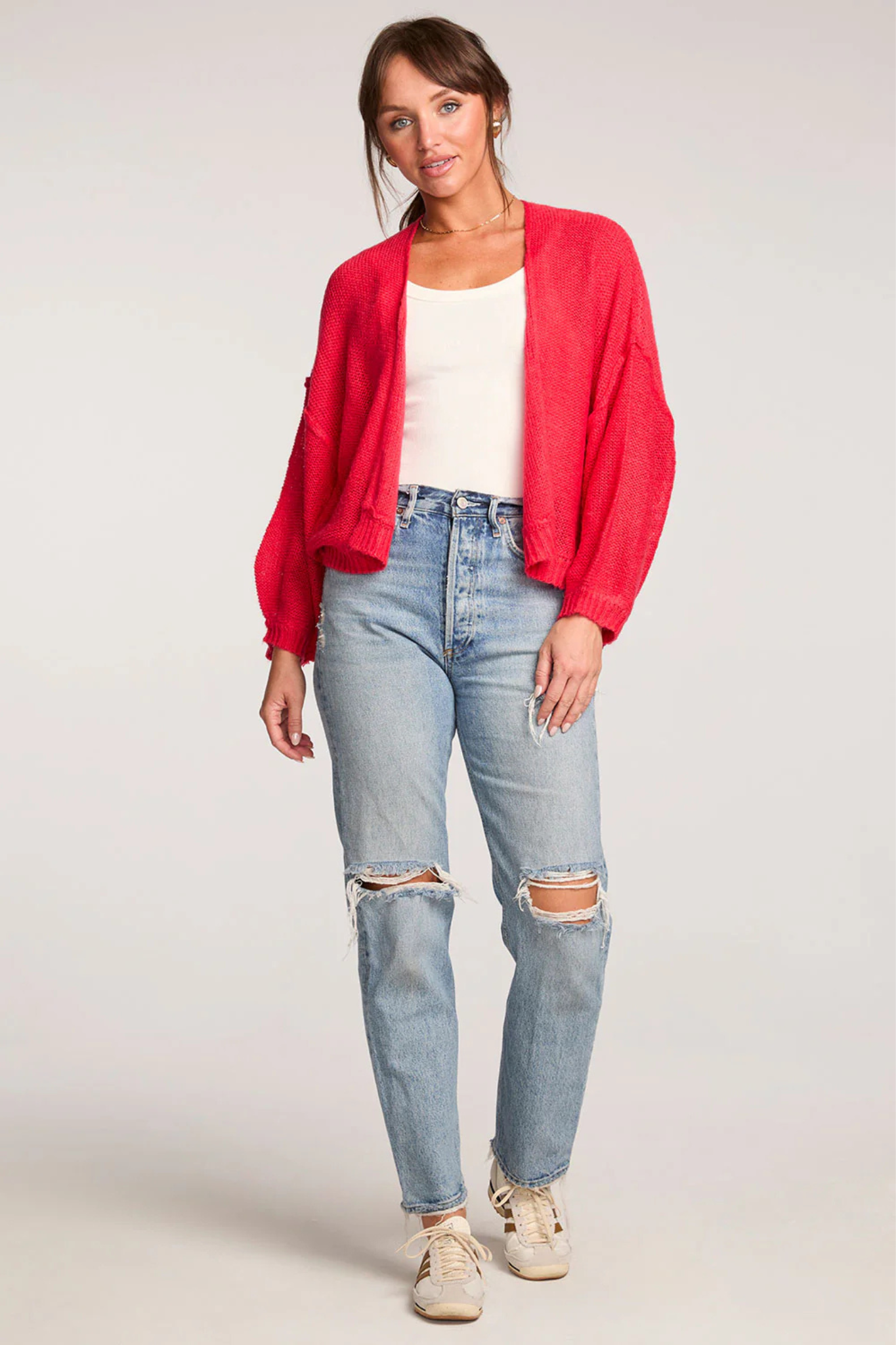 Aden Vintage Red Cardigan