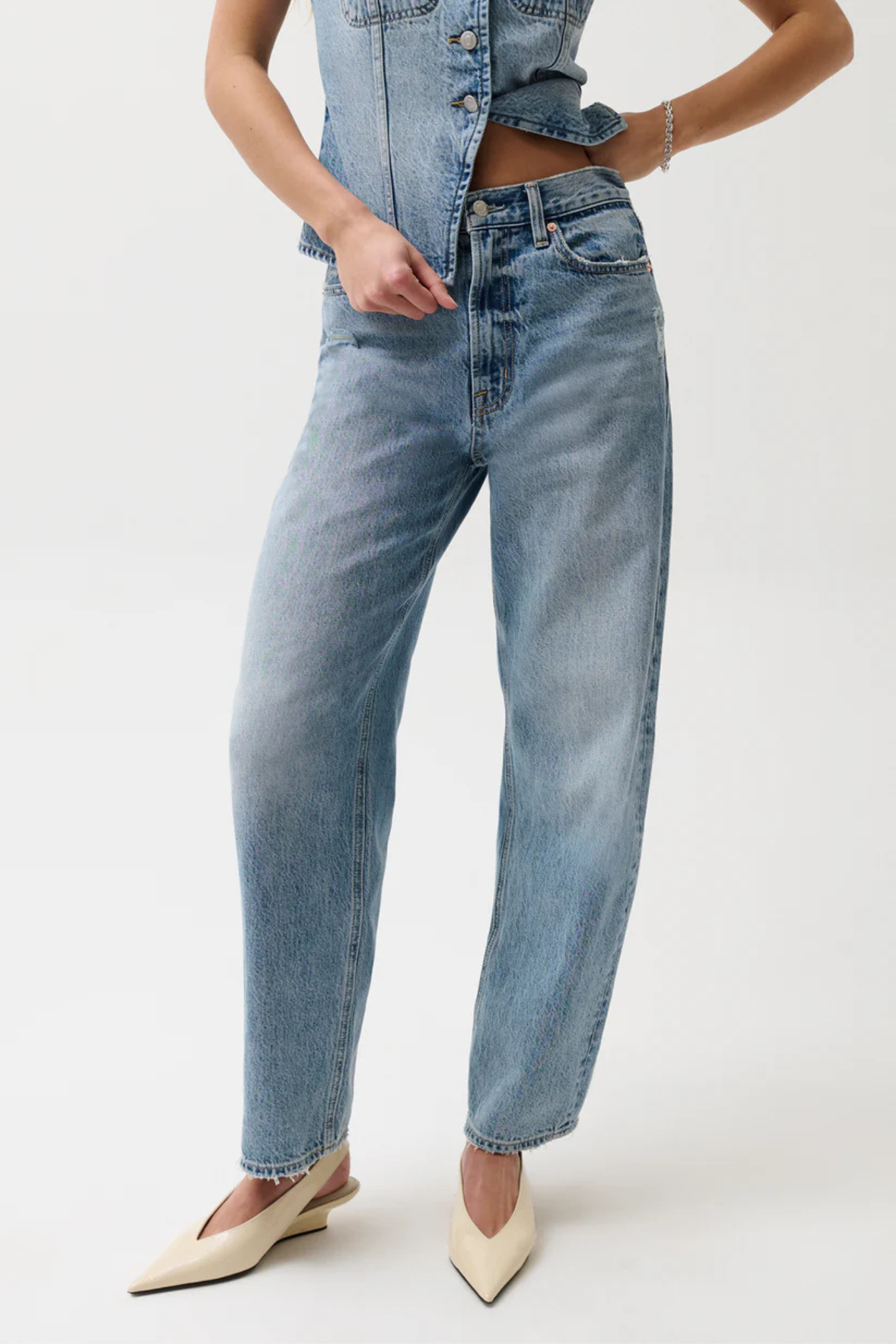 Wes Blue Cloud High Rise Barrel