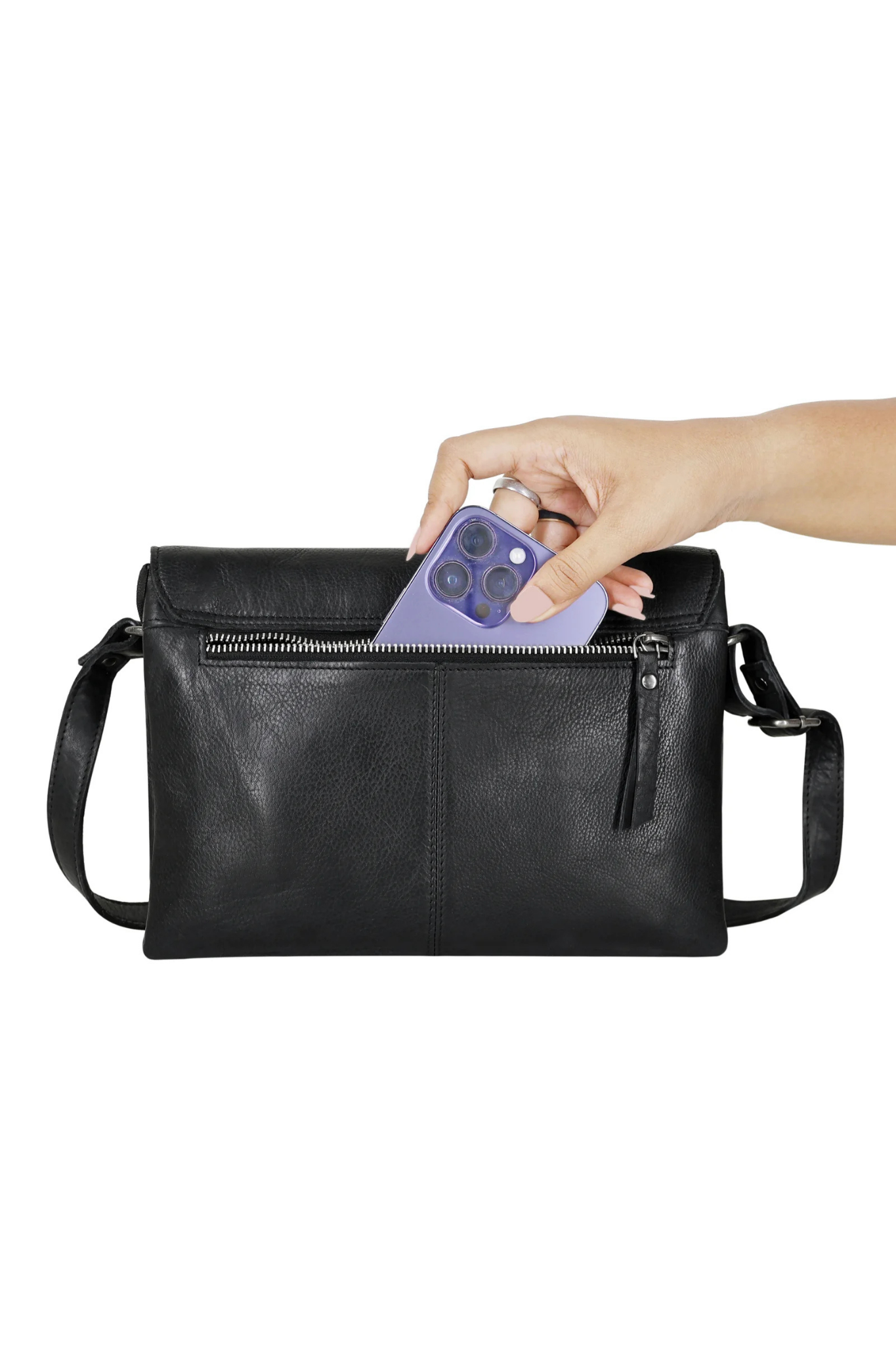 Marcus Moss Leather Crossbody Bag