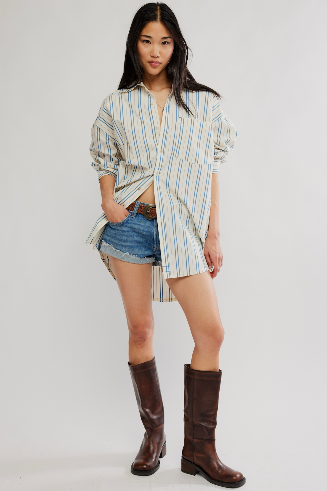 Freddie Striped Button Up