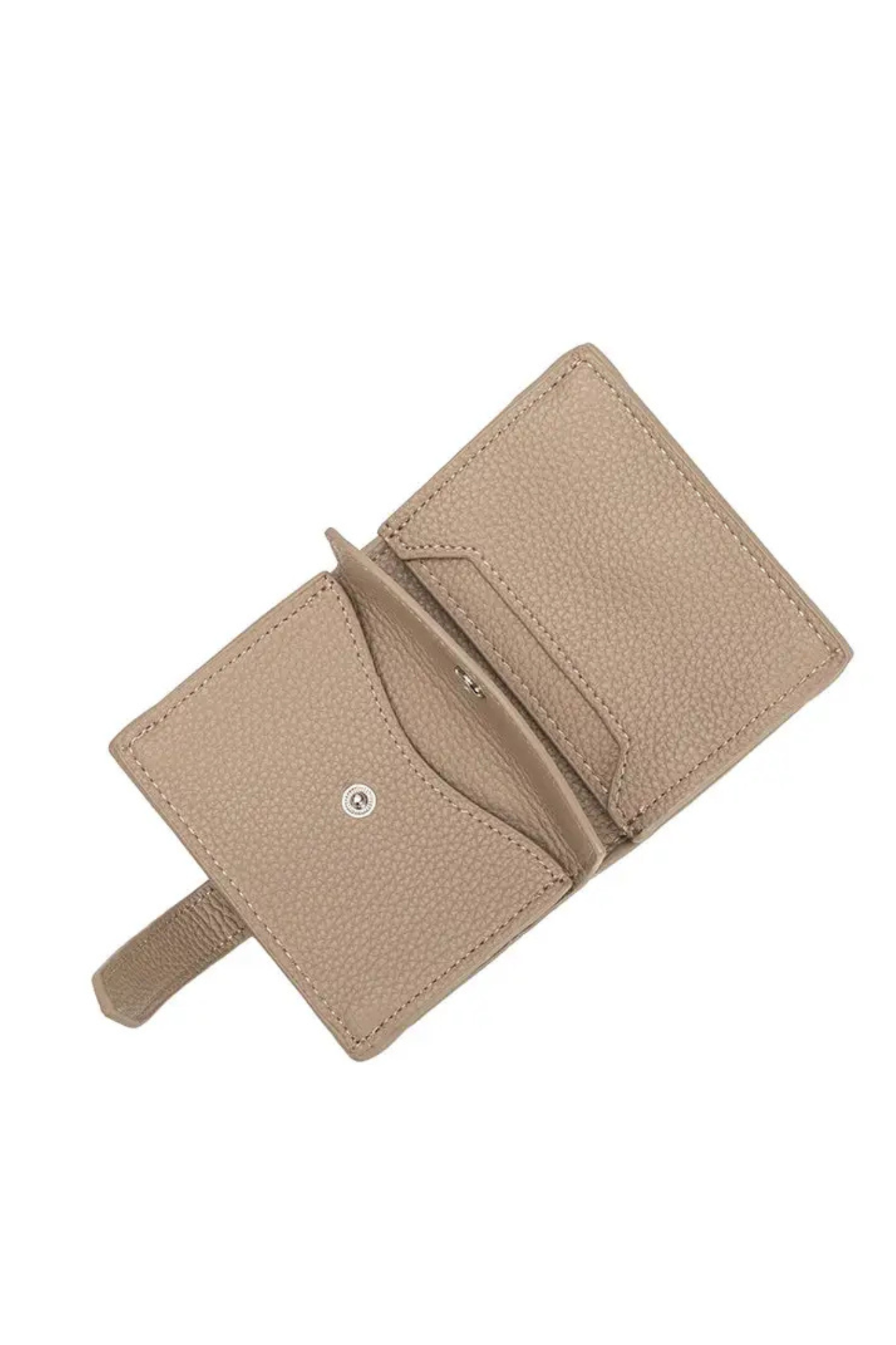 Pria Taupe Card Case Wallet