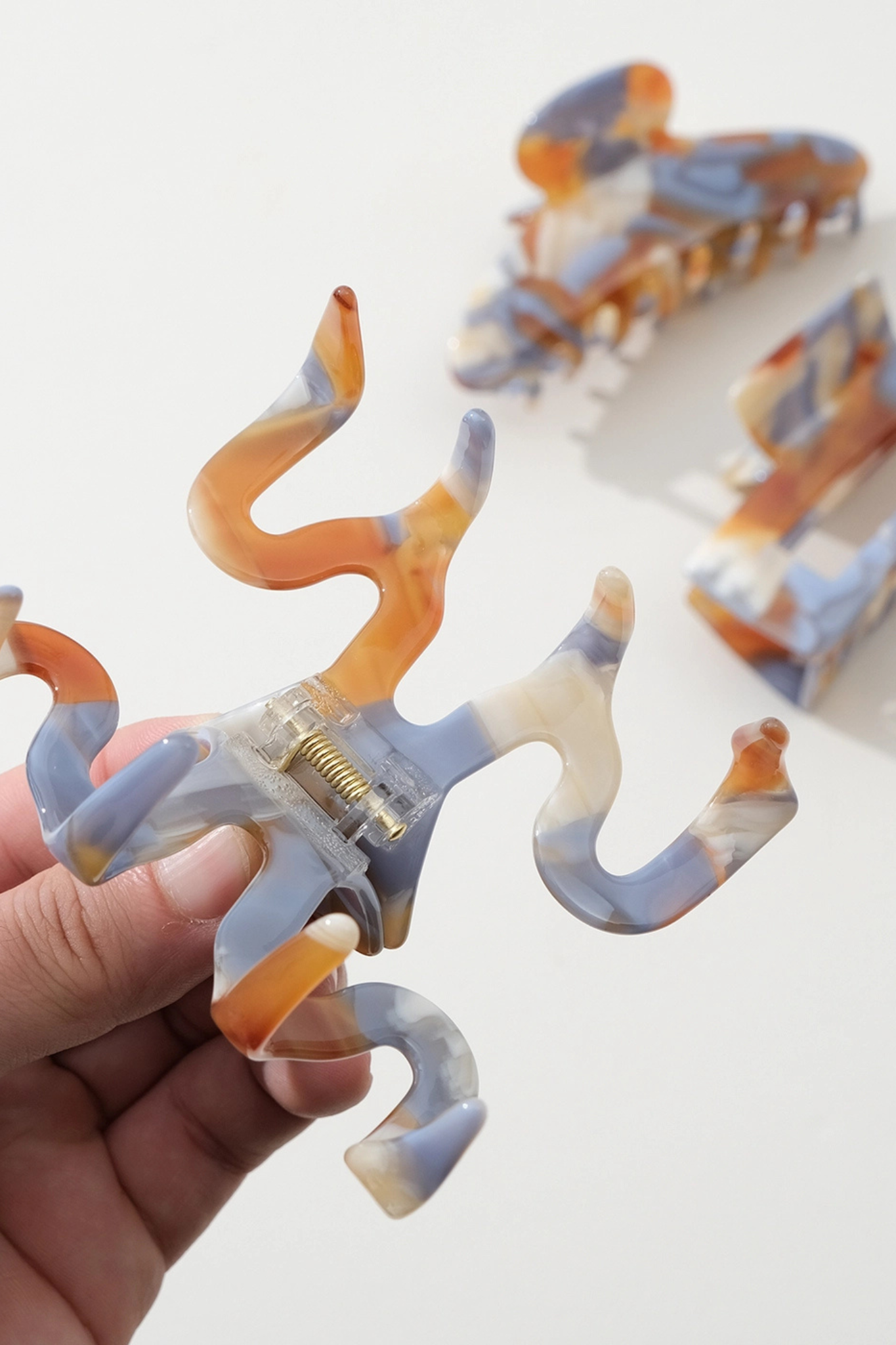 Desert Dusk Large Wavy Claw Clip