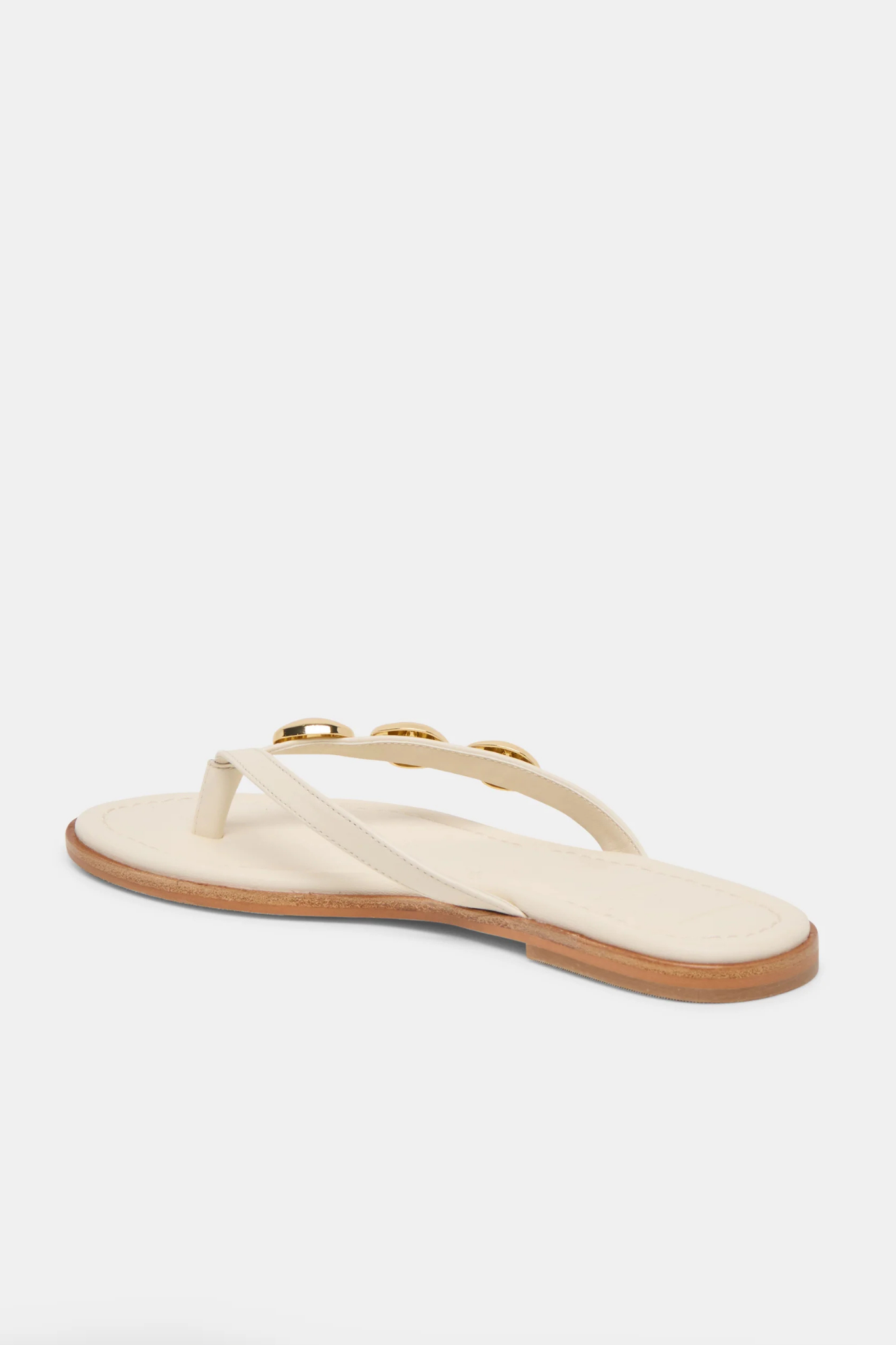 Juny Off White Leather Sandal
