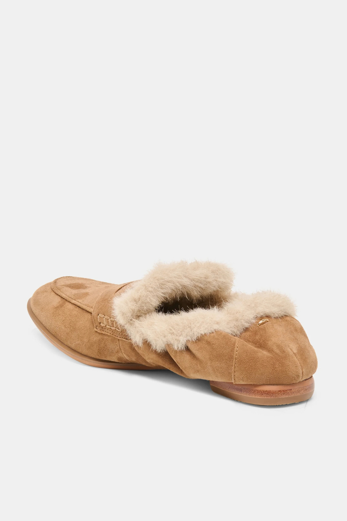 Cloey Lt Brown Suede Plush Loafer