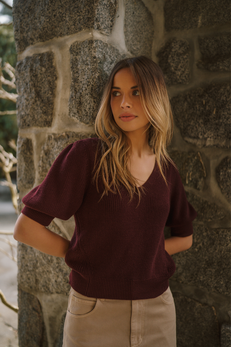 Phoebe Merlot Top