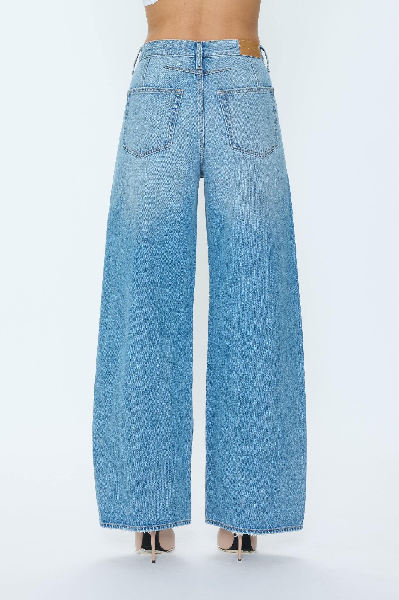 Sydney Hazy High Rise Bowed Wide Leg