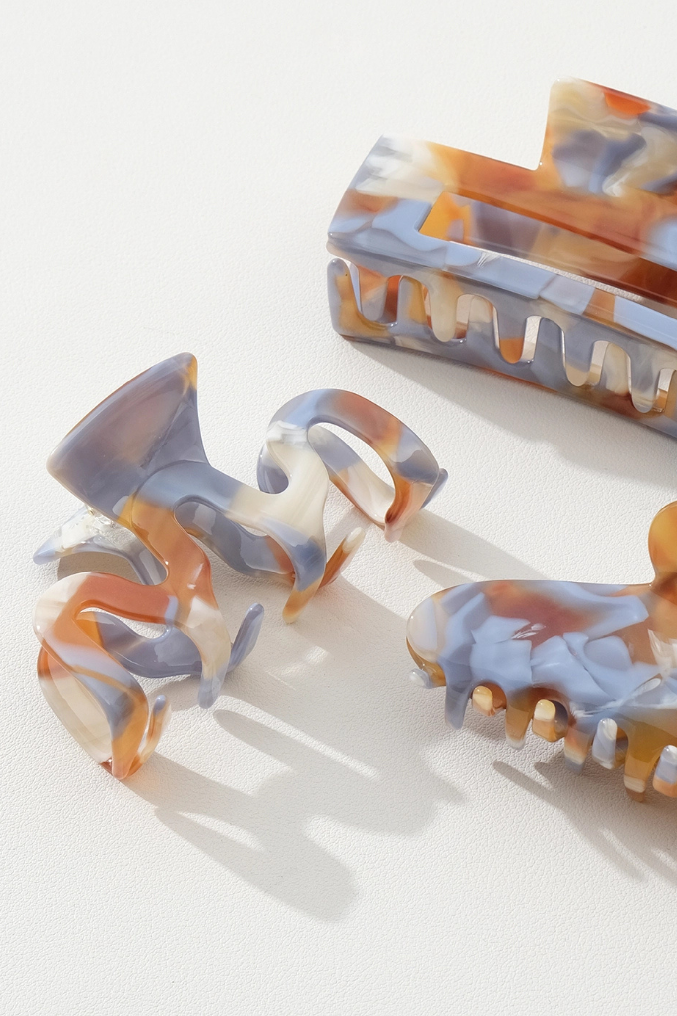 Desert Dusk Large Wavy Claw Clip