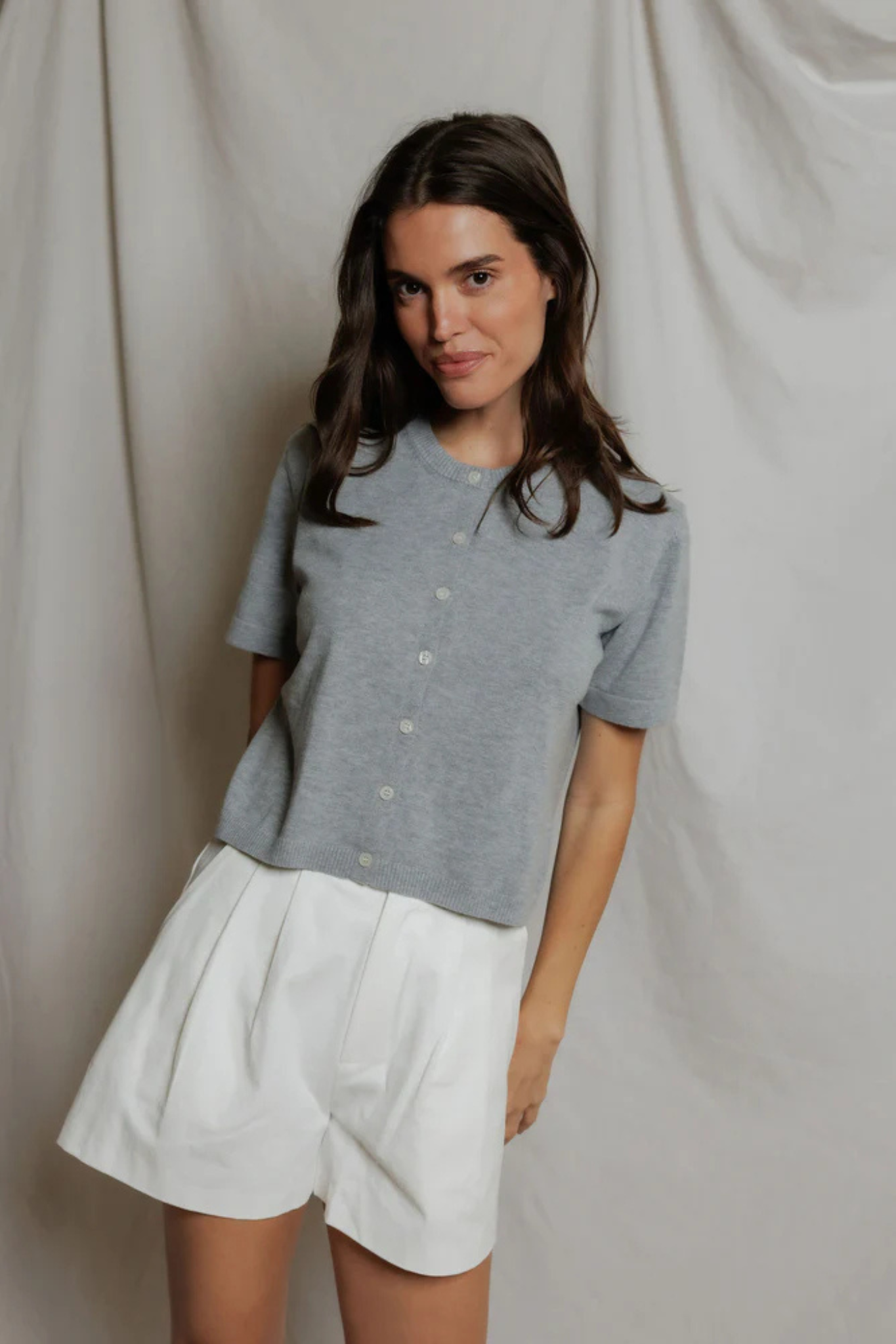 Maude Heather Grey Cardi