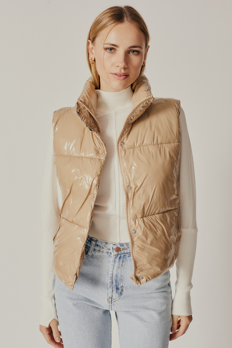 Marmi Sand Puffer Vest