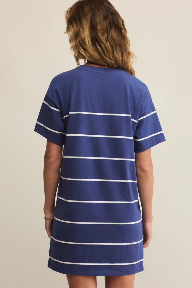 Sway Yacht Blue Stripe Dress