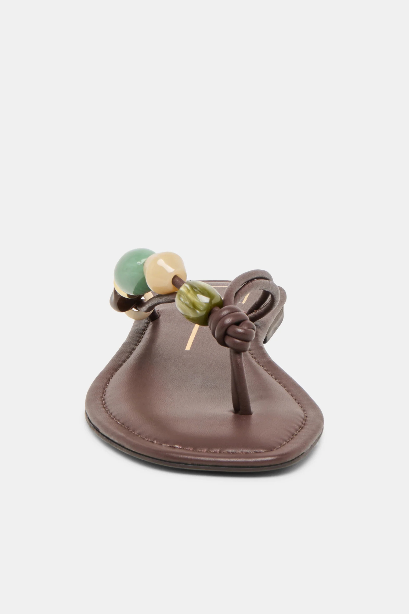Cely Dk Brown Leather Sandal
