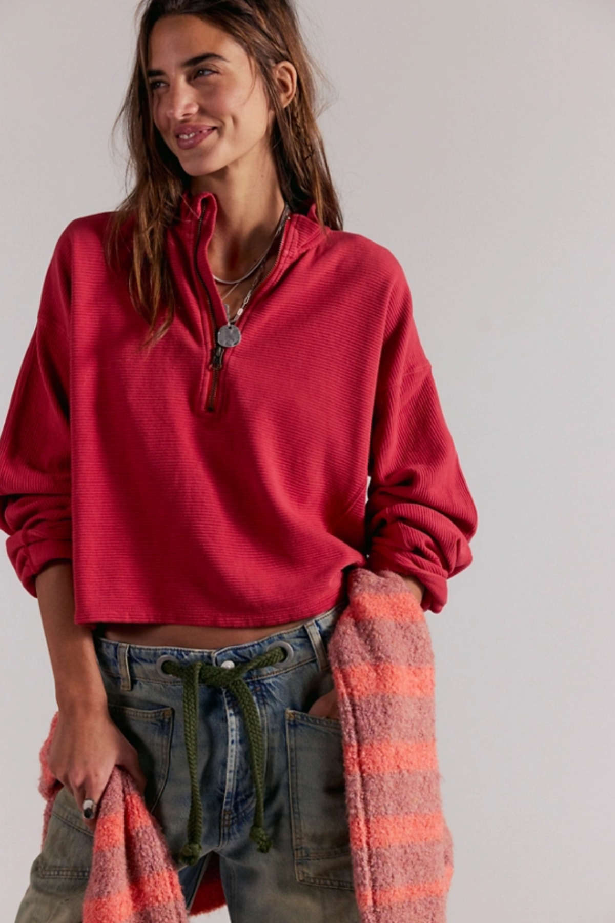 Celeste Salsa Pullover
