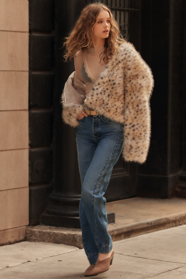 Louder Please Snow Leopard Hooded Jacket