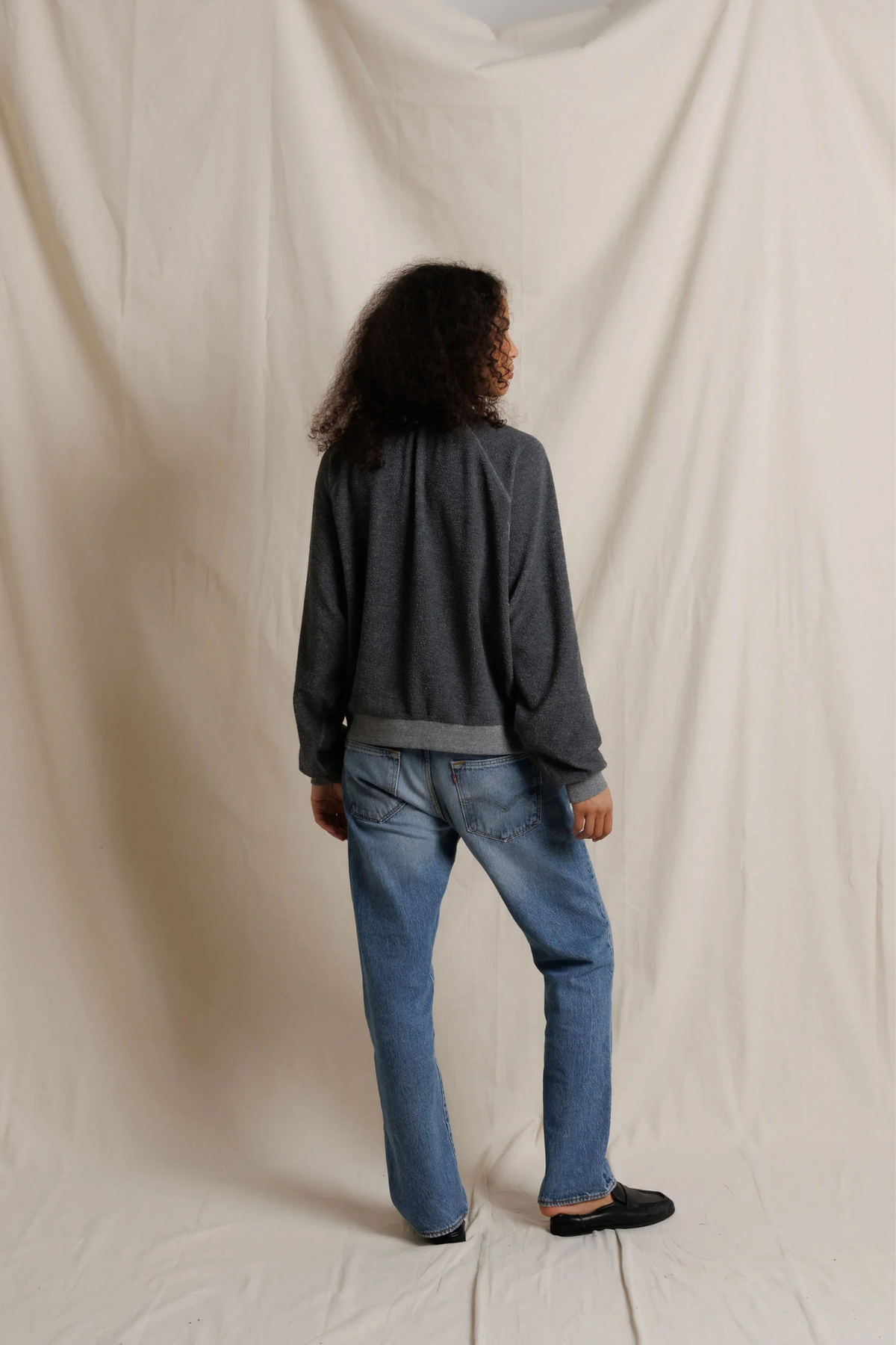 Ziggy Oversized Dark Heather Grey Pullover