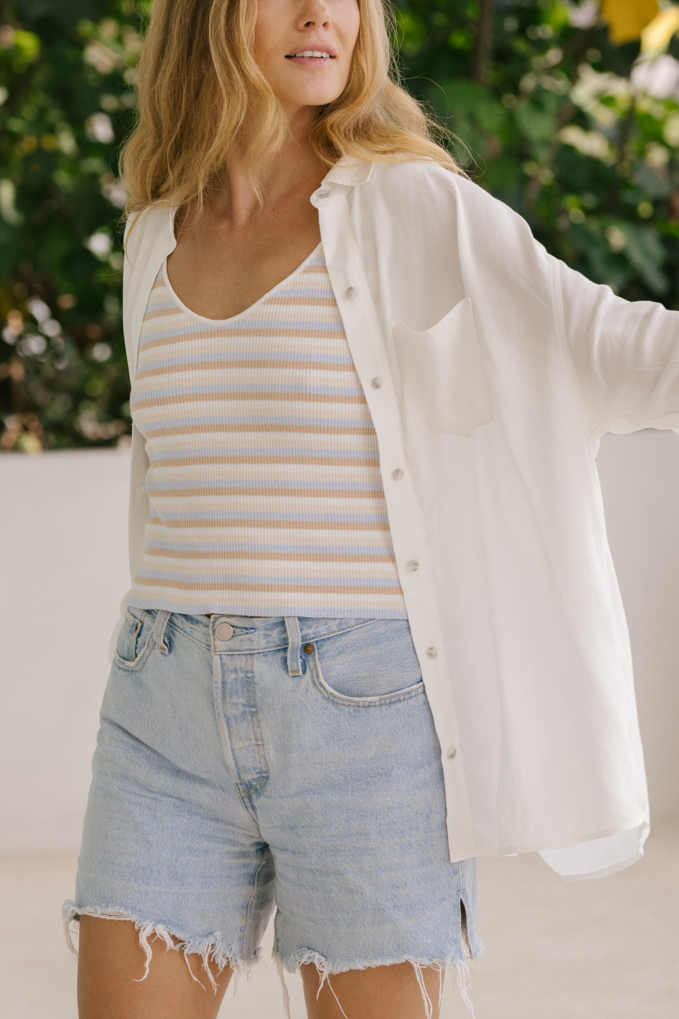 Delia Poolside Stripe Tank