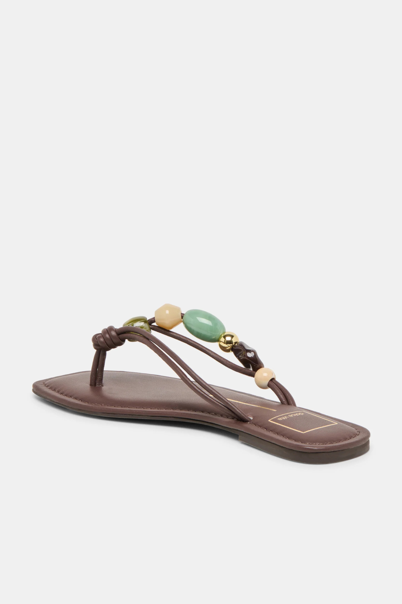 Cely Dk Brown Leather Sandal