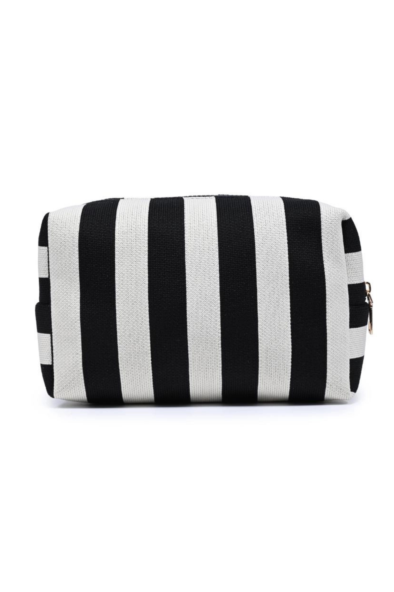 Black/White Stripe Cosmetic Bag
