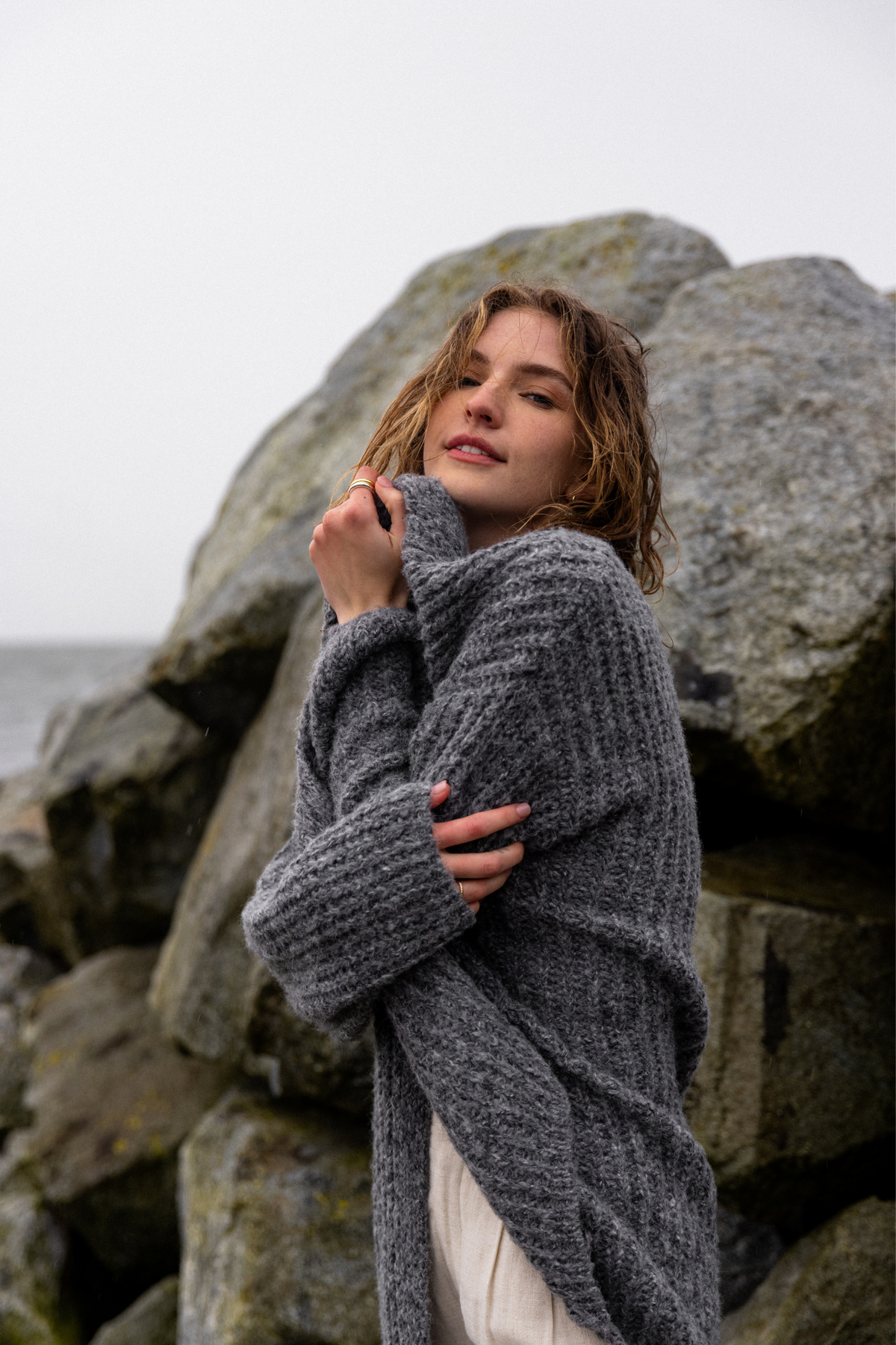 Enid Heather Charcoal Cardigan – Lily + Sparrow Boutique