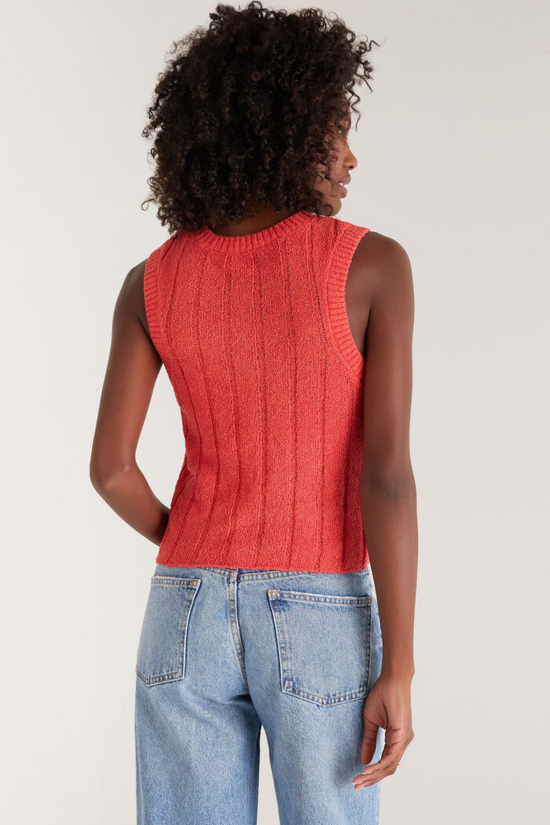 Piper Mineral Red Sweater Tank