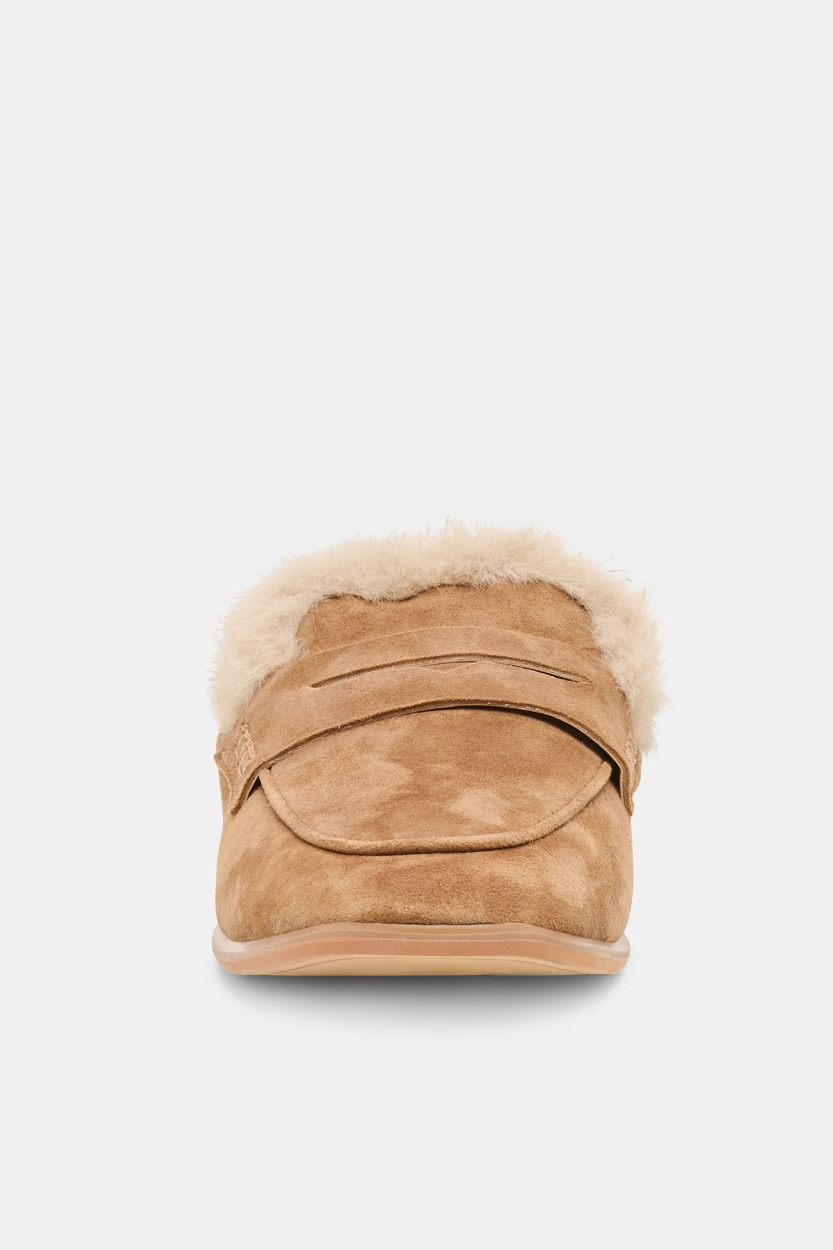 Cloey Lt Brown Suede Plush Loafer