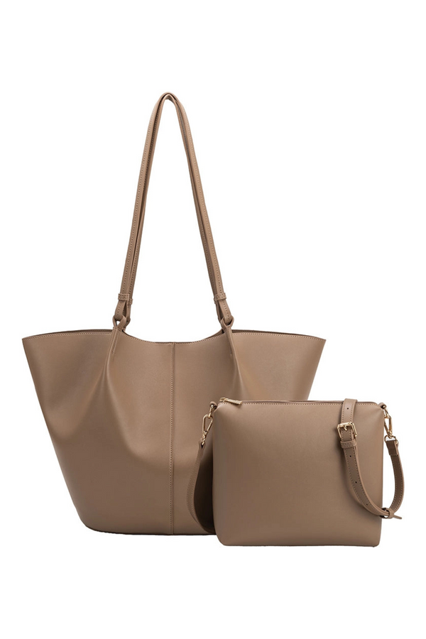 Lydia Taupe Shoulder Bag