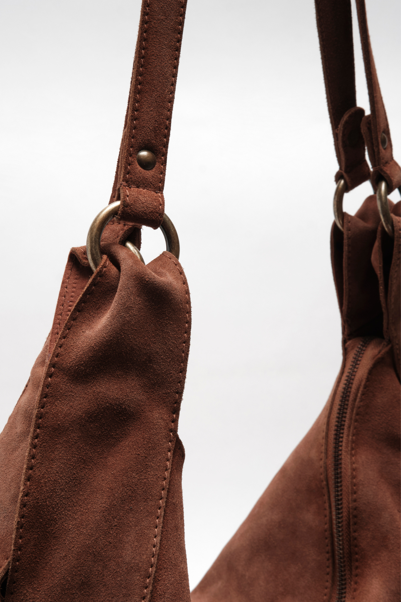Roma Rust Suede Tote Bag