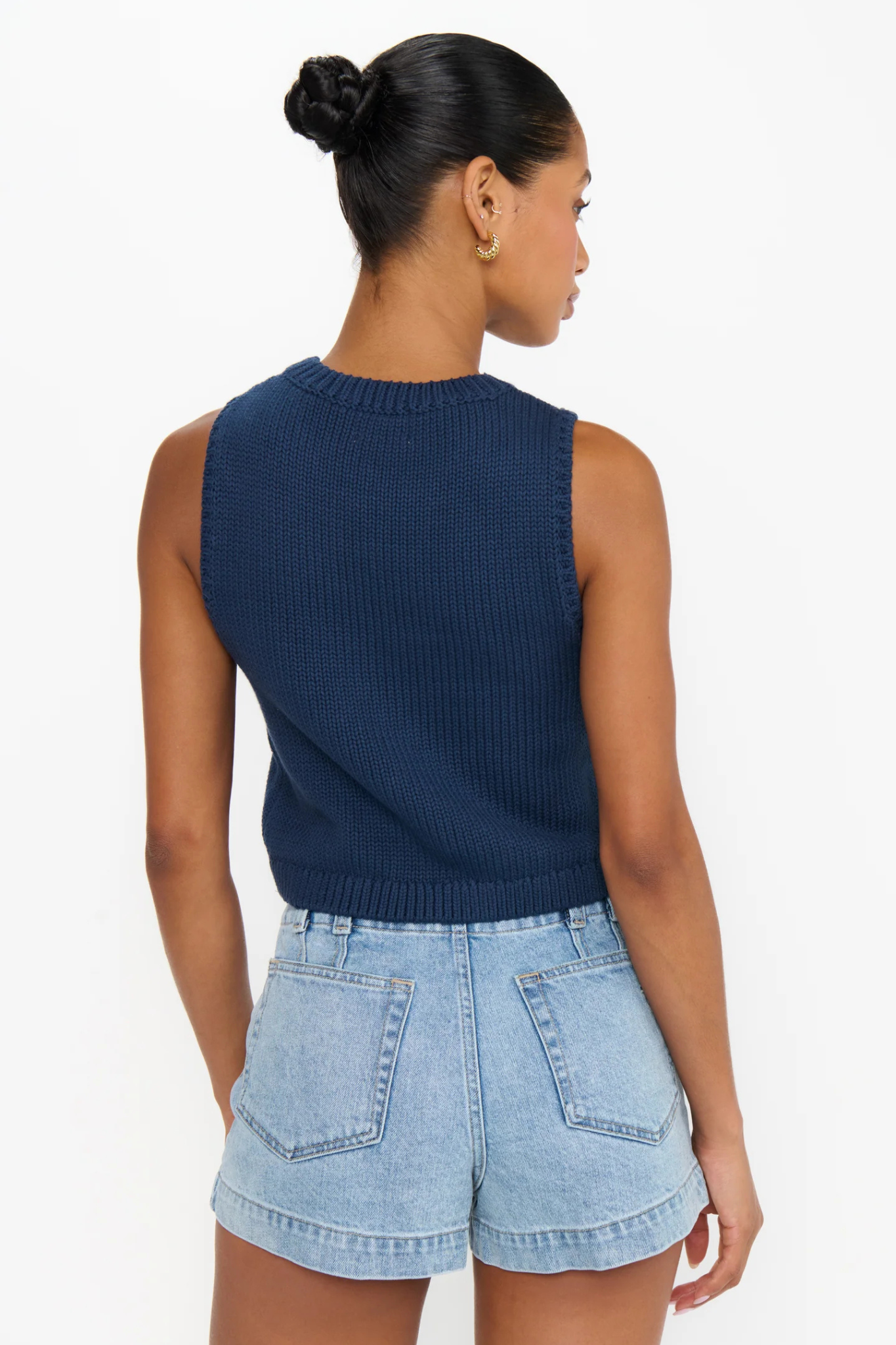 Milo Navy Flag Knit Tank