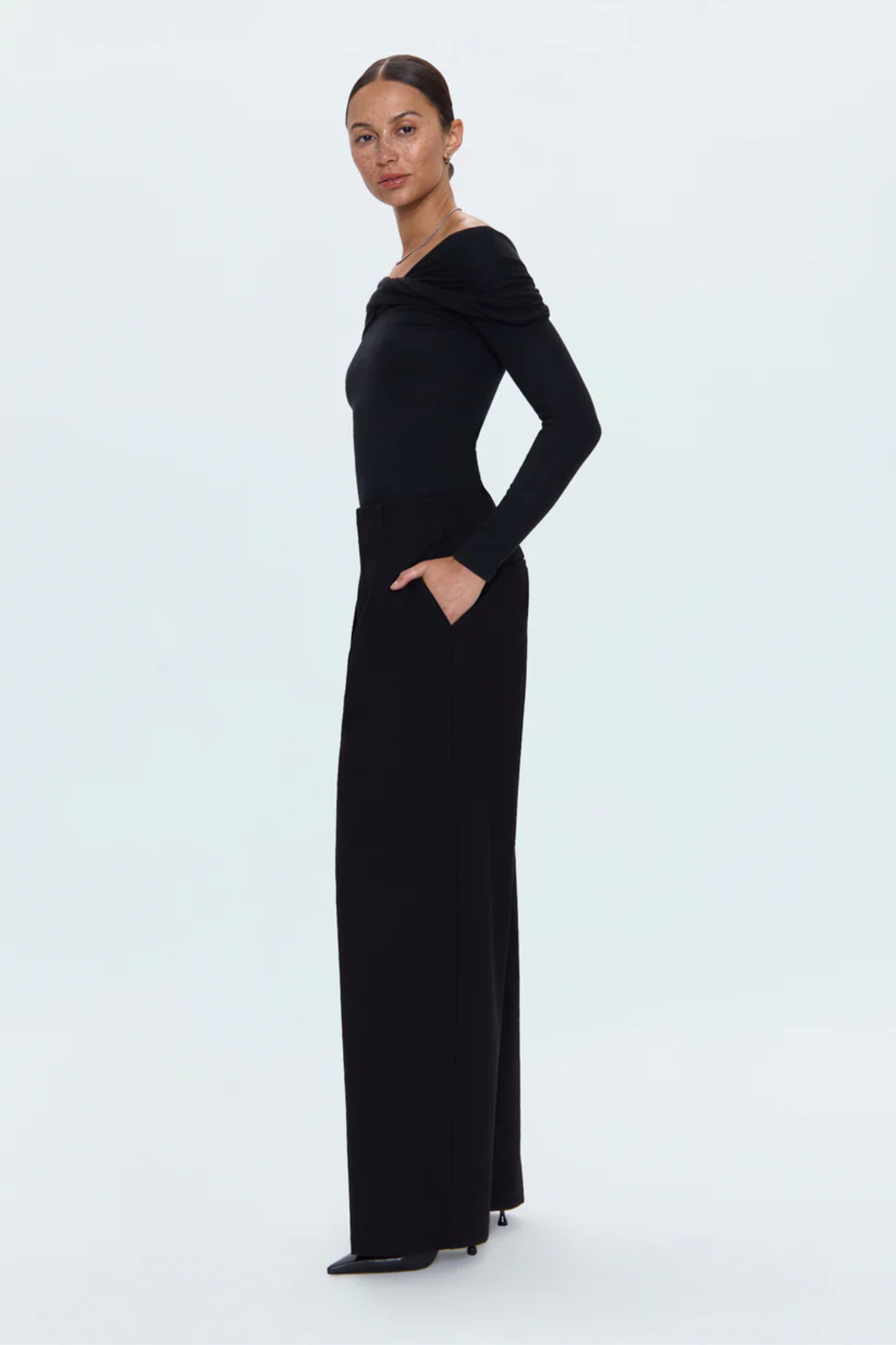 Eden Night Out Pleated Ponte Trouser