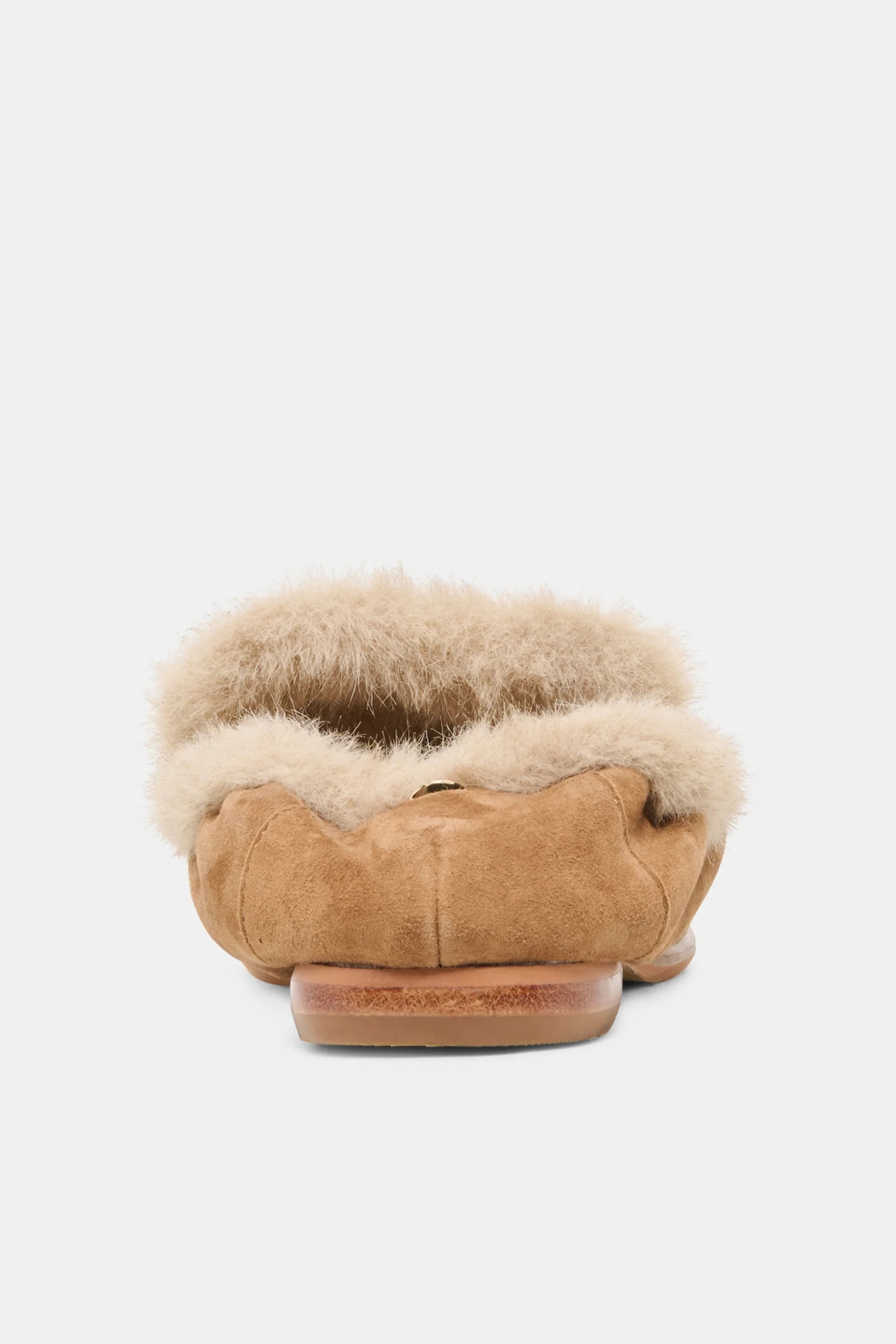 Cloey Lt Brown Suede Plush Loafer