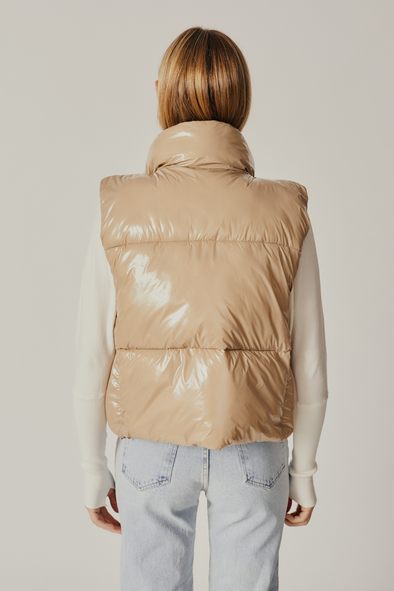 Marmi Sand Puffer Vest