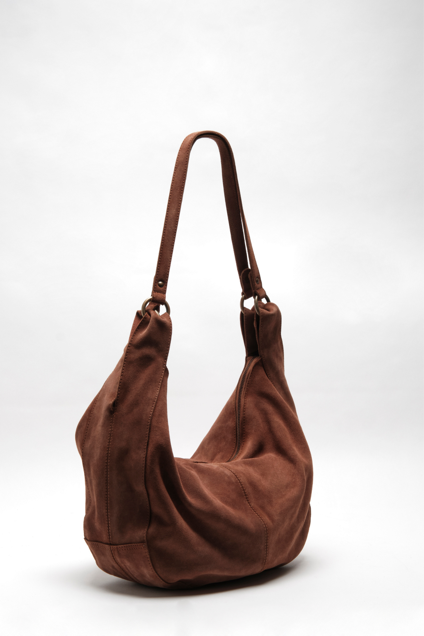 Roma Rust Suede Tote Bag