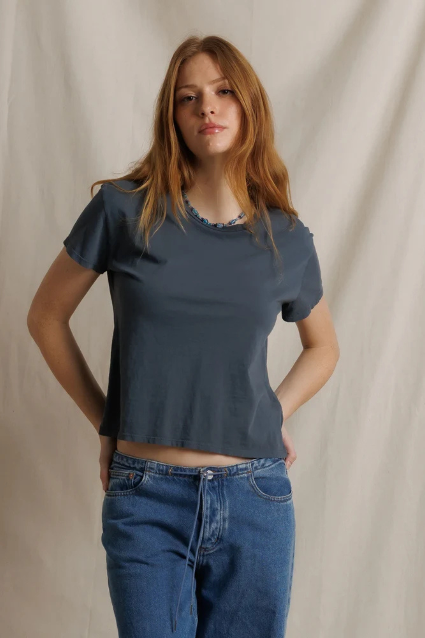 Lisa Turbulence Slim Crew Tee