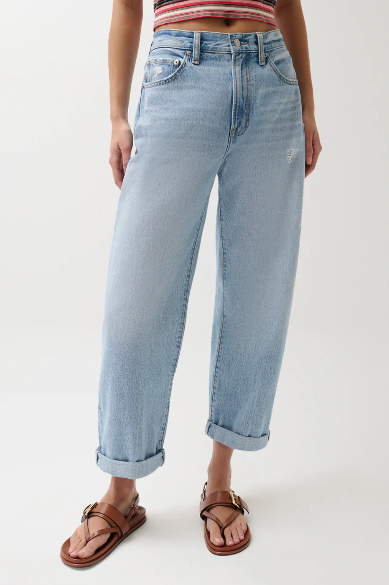 Donny Old Blues Rolled Hem Boyfriend