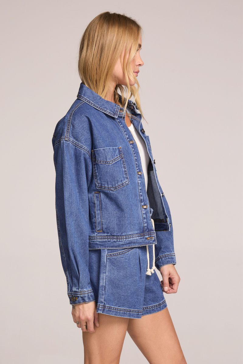 Dahlia Washed Indigo Denim Jacket