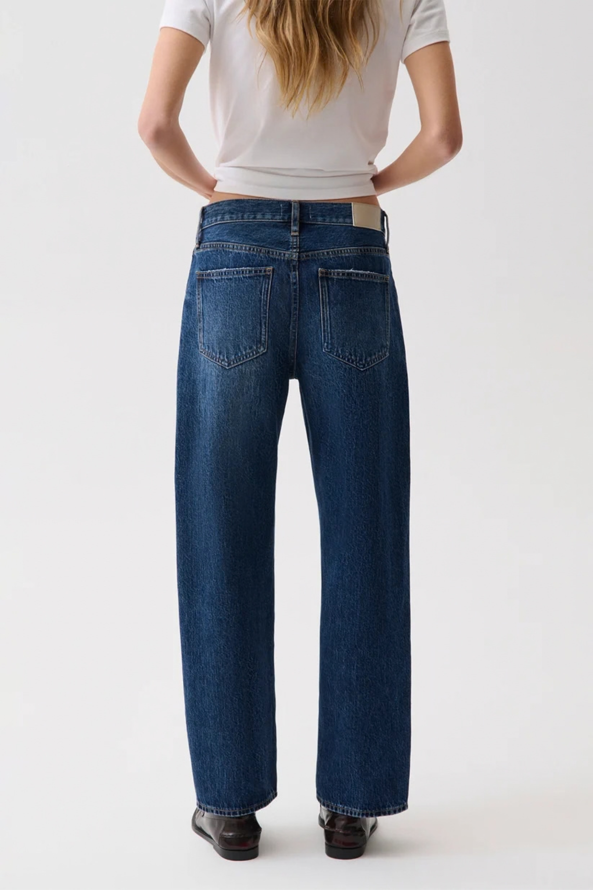 Lexi Moonwave Mid Rise Bowed Straight