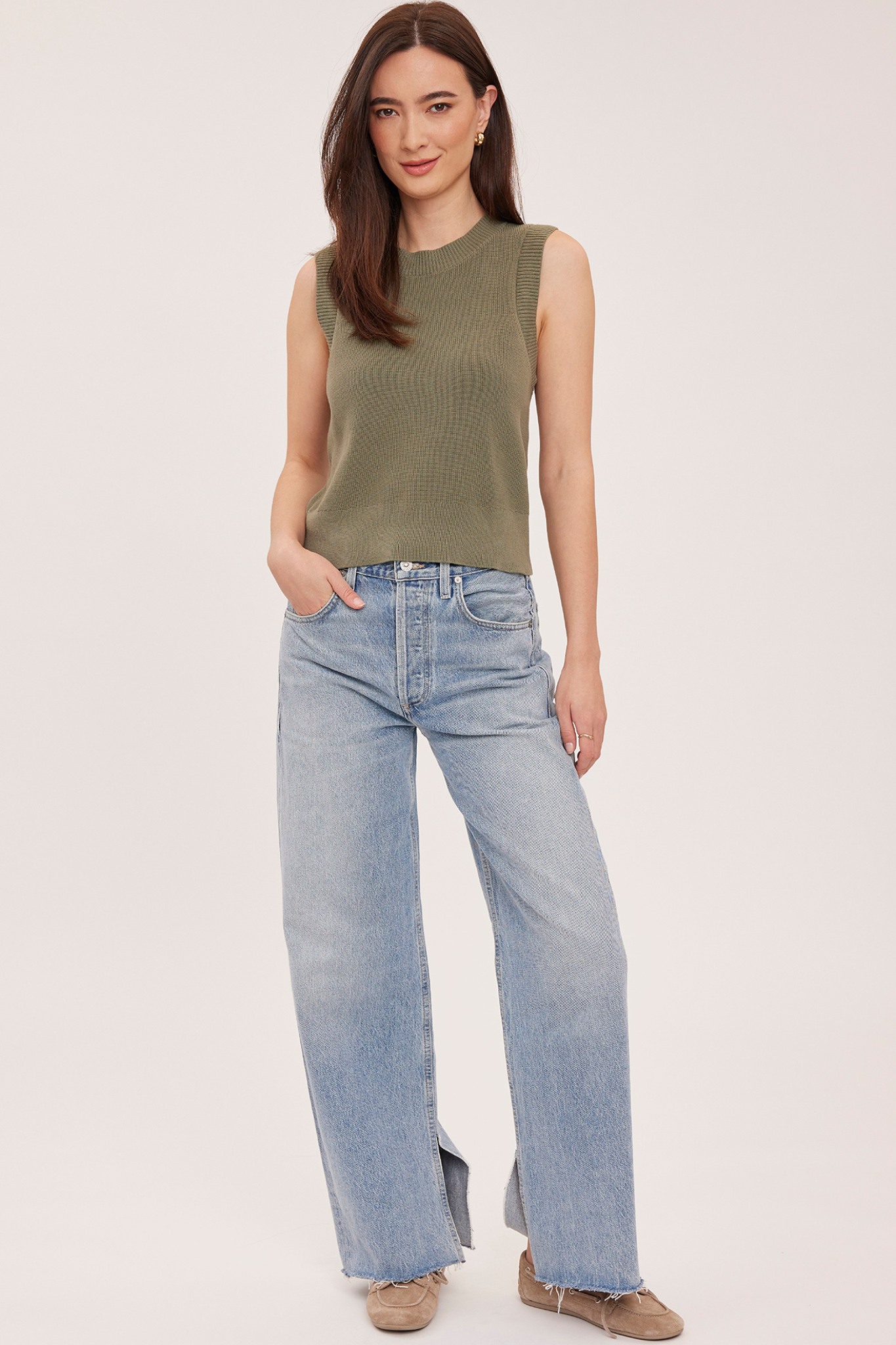 Skylar Sage Knit Tank