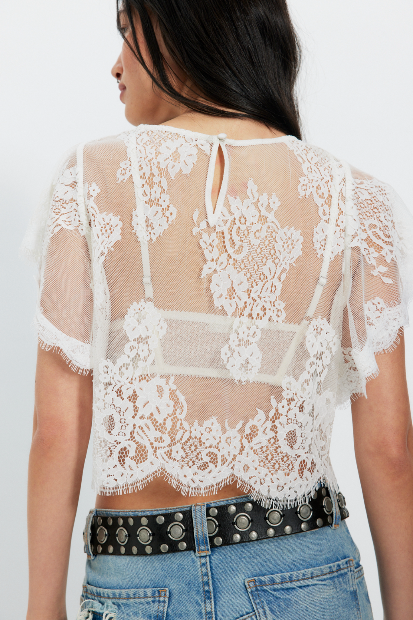 Lunar Ivory Lace Top