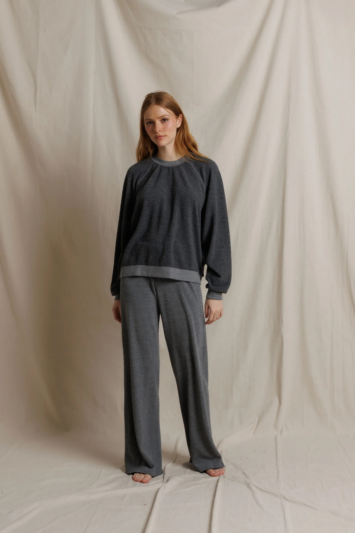Marley Dark Heather Grey Fleece Pants