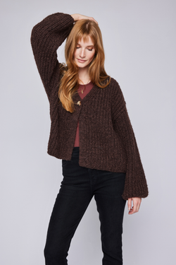 Ilene Espresso Cardigan