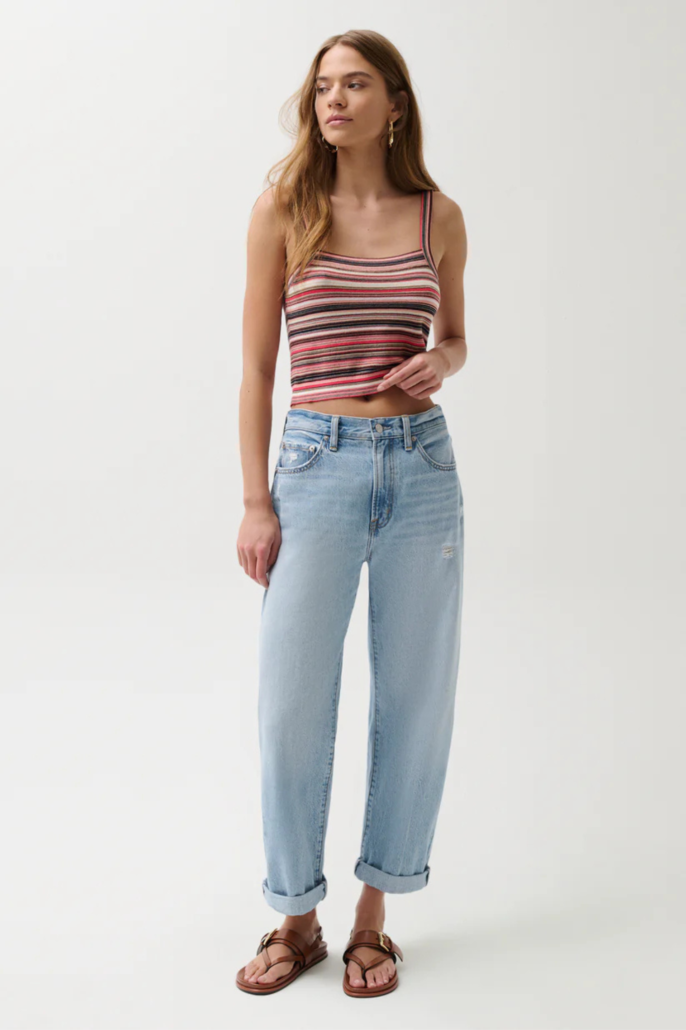 Donny Old Blues Rolled Hem Boyfriend